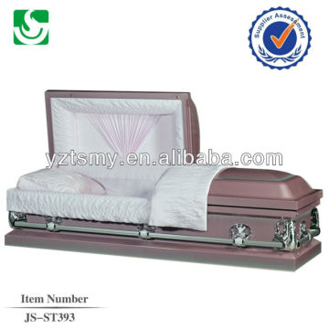 JS-ST393 20 Gauge Metal pink casket